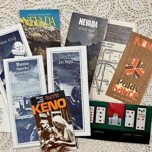 Nevada + casino paper ephemera + maps